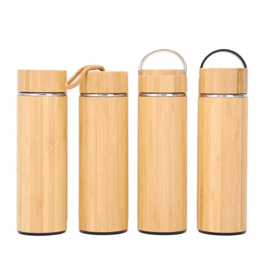 🧊 Thermos Isotherme Bambou – 400ml | Bambou Crafts